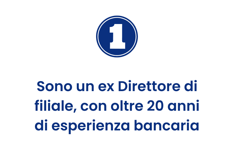 Direttore di Banca in Affitto – 20 anni di esperienza bancaria Ex direttore di filiale con oltre vent’anni di esperienza nel settore bancario