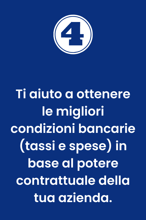 Miglioramento delle condizioni bancarie Direttore di Banca in Affitto che aiuta le imprese a ottenere migliori condizioni bancarie su tassi e spese