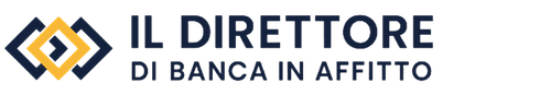 Logo orizzontale con sfondo trasparente del brand Il Direttore di Banca in Affitto